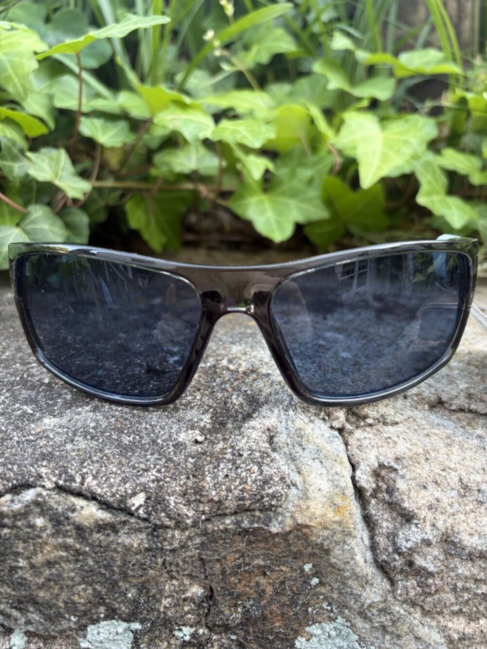 NEW West Loop Men’s Sport Sunglasses Gray Translucent Frames 100% UV Protection